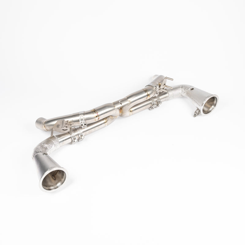 JCR Titanium Race Pipe (Non Silecned / Heat Shielded Cat Deletes) - 992.1 Carrera / Turbo