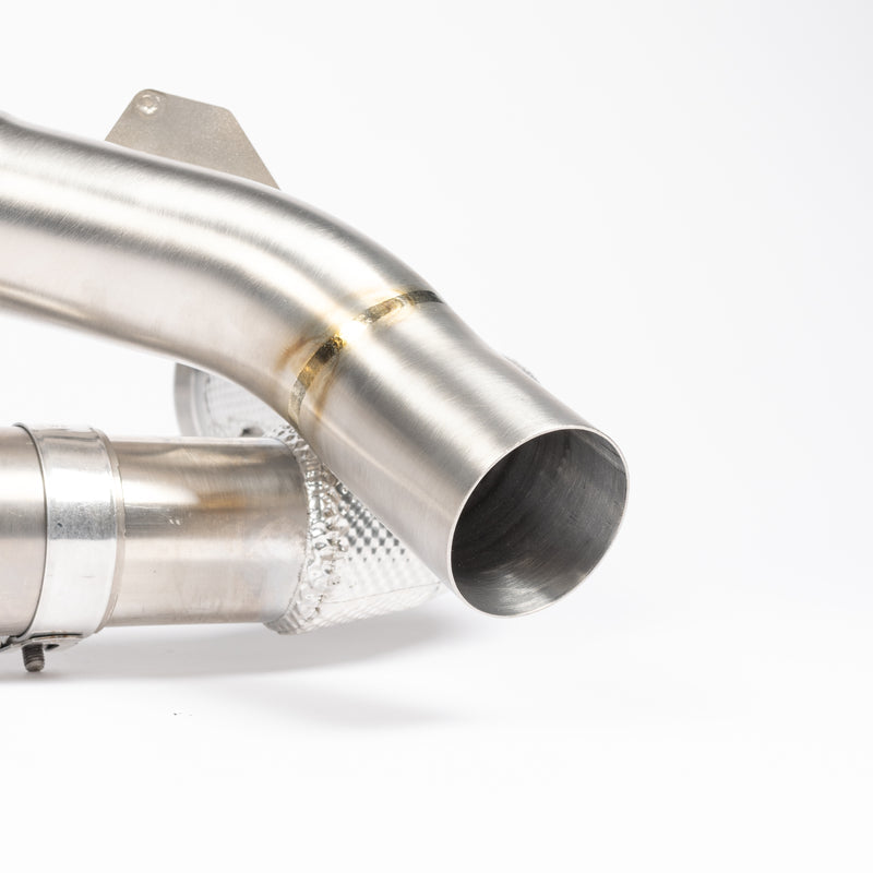 JCR Titanium Race Pipe (Non Silecned / Heat Shielded Cat Deletes) - 992.1 Carrera / Turbo