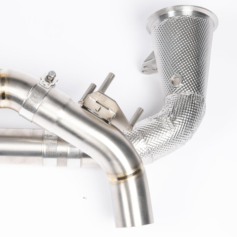 JCR Titanium Race Pipe (Non Silecned / Heat Shielded Cat Deletes) - 992.1 Carrera / Turbo