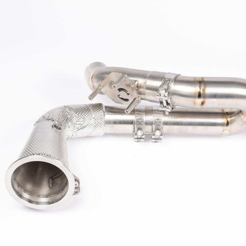 JCR Titanium Race Pipe (Non Silecned / Heat Shielded Cat Deletes) - 992.1 Carrera / Turbo