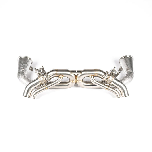 JCR Titanium Race Pipe (Valved / Heat Shielded Cat Deletes) - 992.1 Carrera / Turbo