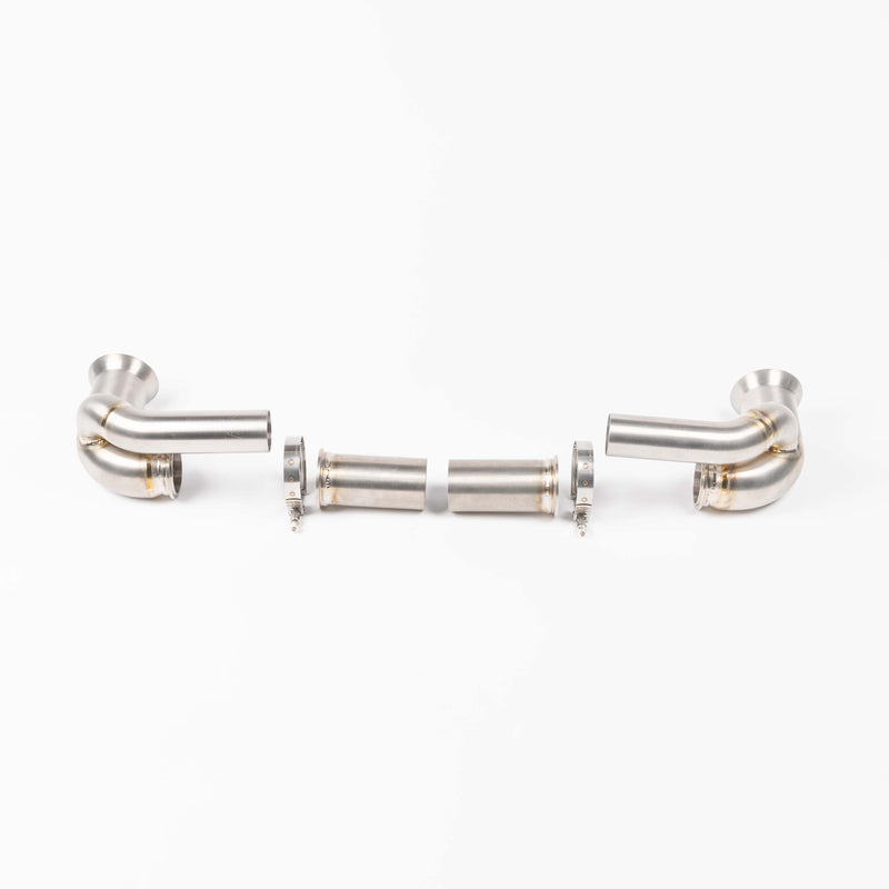 JCR Titanium Side Silencer Bypass (Non Valved) - 991 GT3 / RS