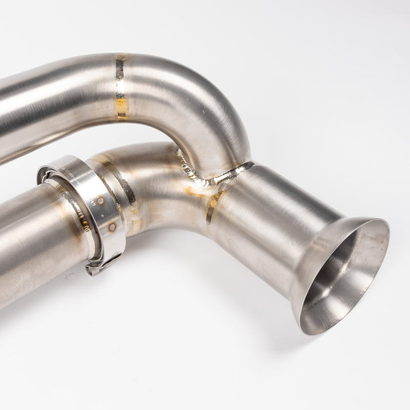JCR Titanium Side Silencer Bypass (Non Valved) - 991 GT3 / RS