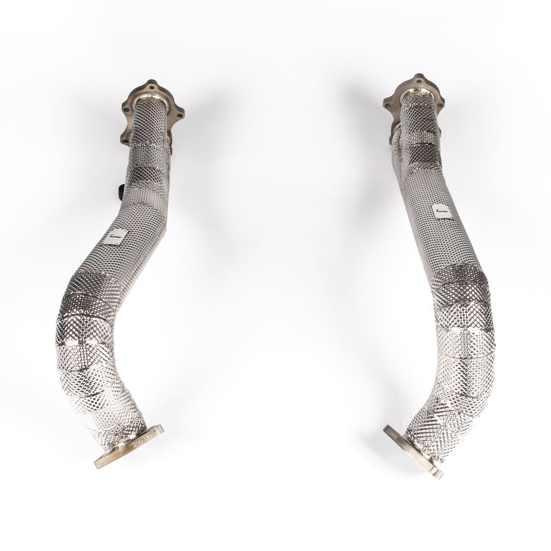 JCR Titanium Link Pipes (Non Silenced) - 718 GT4 / Spyder / GTS4.0