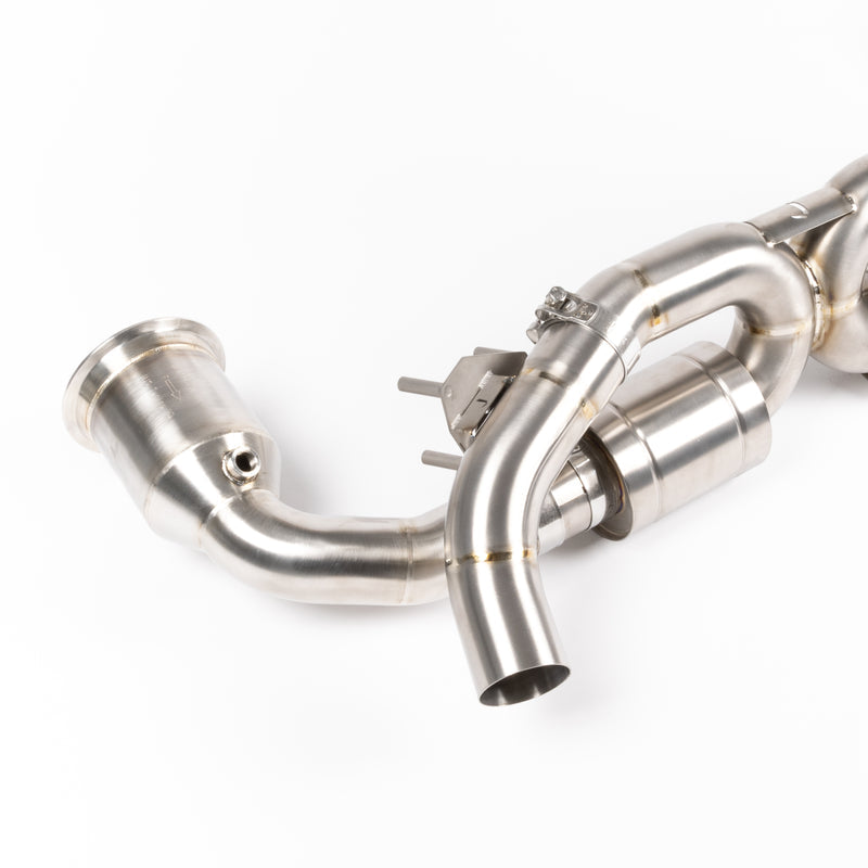 JCR Titanium Race Pipe (Silenced / Race Cats) - 992.1 Carrera / Turbo