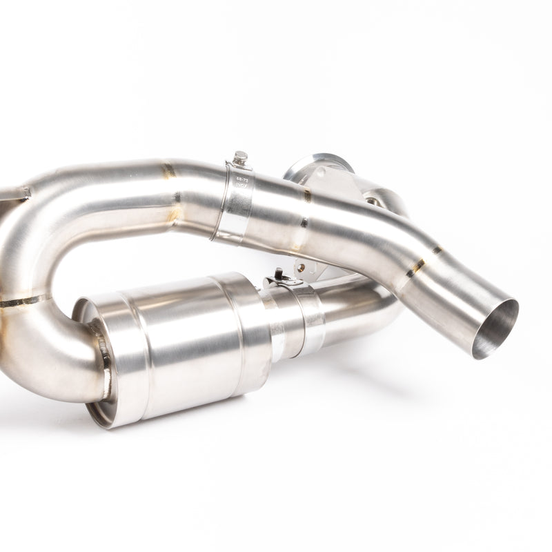 JCR Titanium Race Pipe (Silenced / Race Cats) - 992.1 Carrera / Turbo