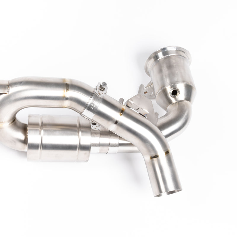 JCR Titanium Race Pipe (Silenced / Race Cats) - 992.1 Carrera / Turbo