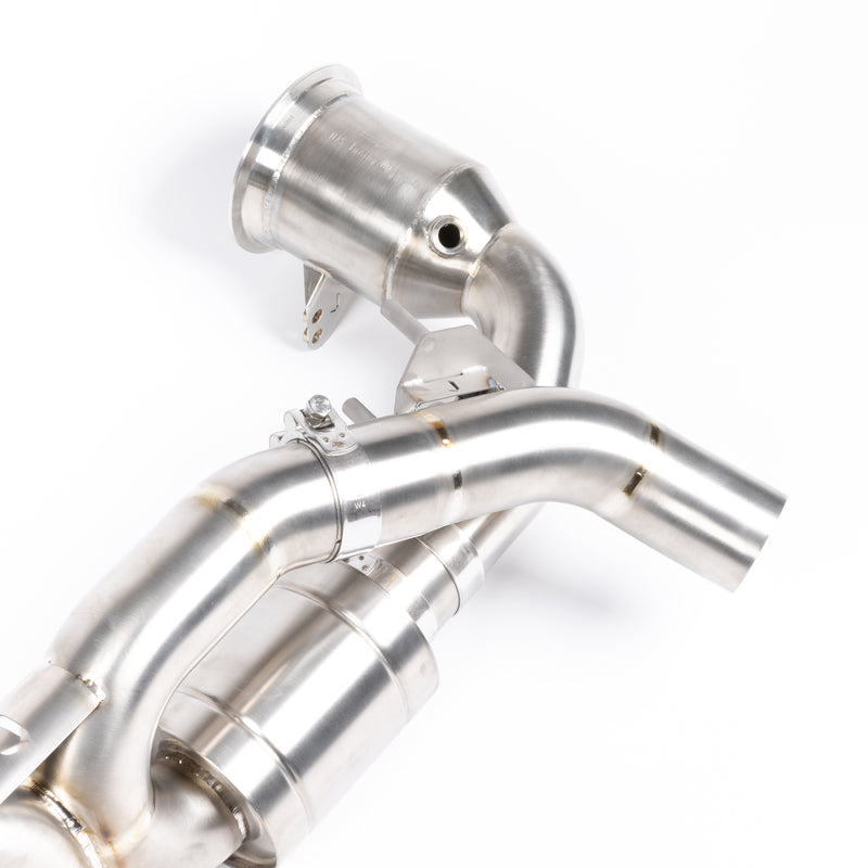 JCR Titanium Race Pipe (Silenced / Race Cats) - 992.1 Carrera / Turbo