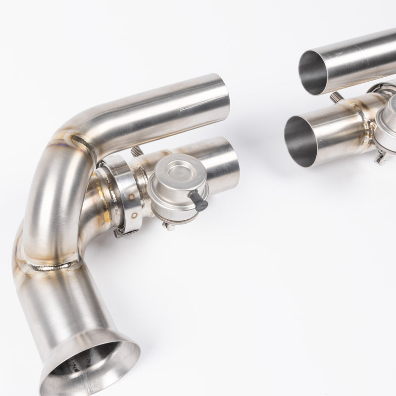 JCR Titanium Side Silencer Bypass (Valved) - 991 GT3 / RS