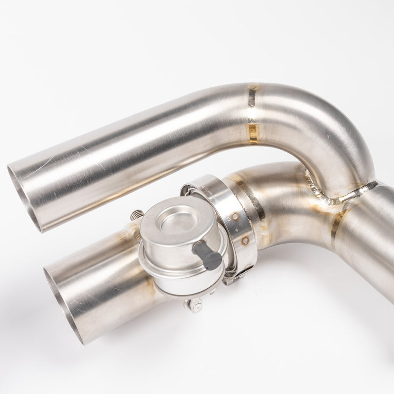 JCR Titanium Side Silencer Bypass (Valved) - 991 GT3 / RS