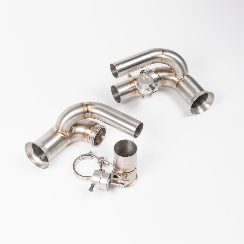 JCR Titanium Side Silencer Bypass (Valved) - 991 GT3 / RS