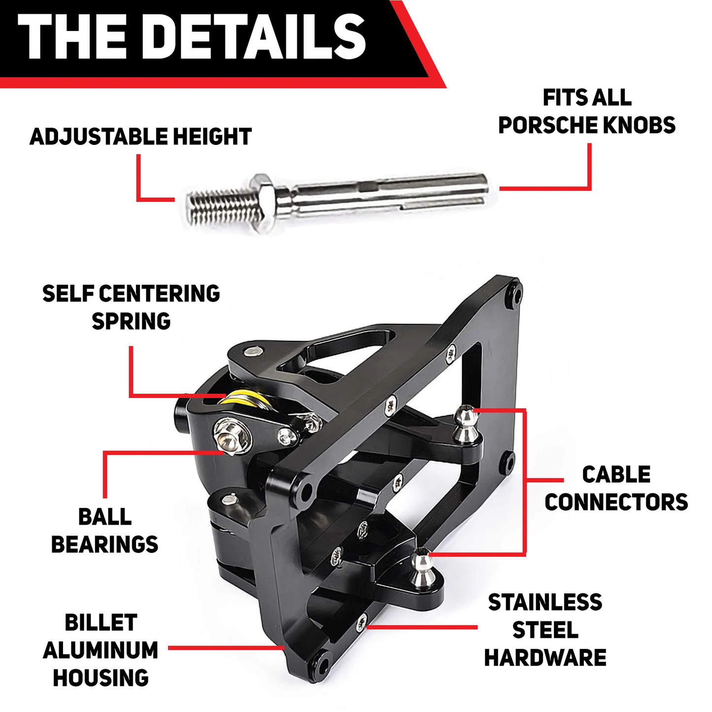 Numeric Short Shifter Kit - 991 / 992 / 981 / 718