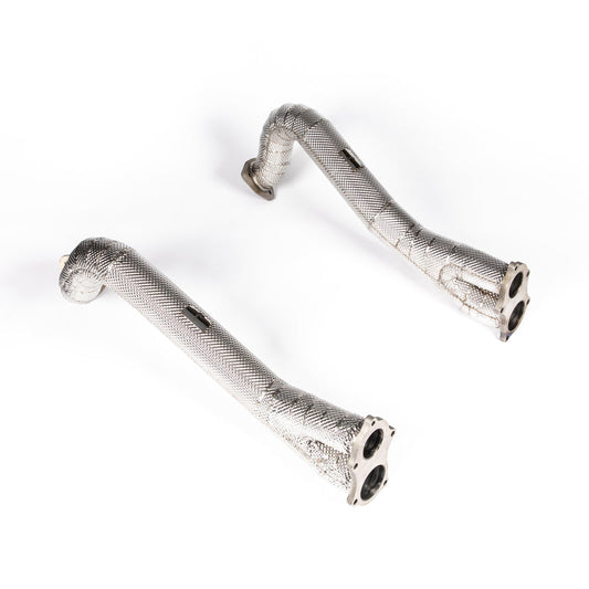 JCR Titanium Link Pipes (Non Silenced) - 718 GT4 / Spyder / GTS4.0