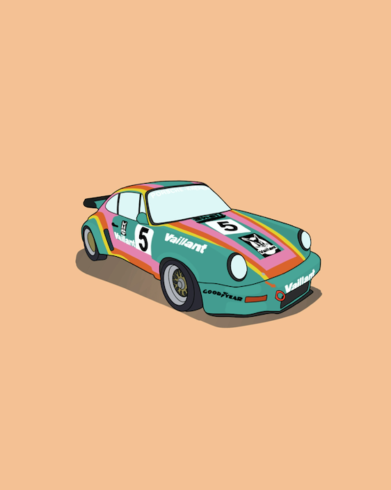 ART PRINT - PORSCHE 934 RSR Vaillant